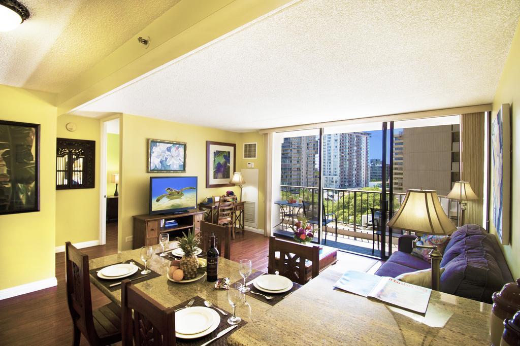 הונולולו Waikiki Sunset Mountain View Near Beach With Parking מראה חיצוני תמונה